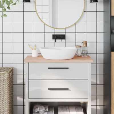 Encimera De Baño Madera Maciza De Haya 80x40x2,5 Cm Vidaxl Encimera De Baño Madera Maciza De Haya 80x40x2,5 Cm Vidaxl