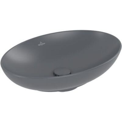 Lavabo ovalado de encimera Villeroy & Boch - CeramicPlus, TitanGlaze, Graphite Lavabo ovalado de encimera Villeroy & Boch - CeramicPlus, TitanGlaze, Graphite
