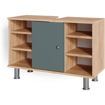 Mueble Bajo Lavabo Fynn, Verde, 80 X 54 Cm Vicco Mueble Bajo Lavabo Fynn, Verde, 80 X 54 Cm Vicco