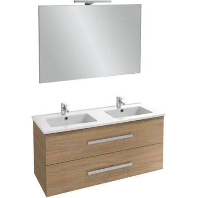 Mueble Bajo Lavabo Doble 120 Cm Jacob Delafon Ola Up Roble Colorado Con Espejo Y Foco Mueble Bajo Lavabo Doble 120 Cm Jacob Delafon Ola Up Roble Colorado Con Espejo Y Foco