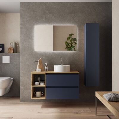 Mueble de baño Salgar Bequia 100cm - Diseño minimalista, Montado Mueble de baño Salgar Bequia 100cm - Diseño minimalista, Montado