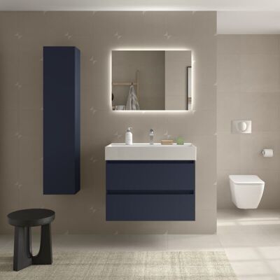 Mueble de baño Salgar Bequia 100cm Lavabo Azul Satinado Mueble de baño Salgar Bequia 100cm Lavabo Azul Satinado