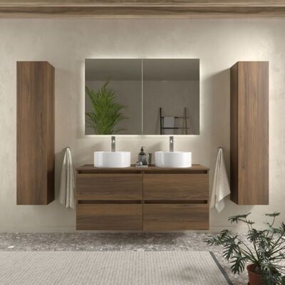Conjunto de baño Salgar Bequia 120cm - Gris Onix, Roble, Nogal Conjunto de baño Salgar Bequia 120cm - Gris Onix, Roble, Nogal