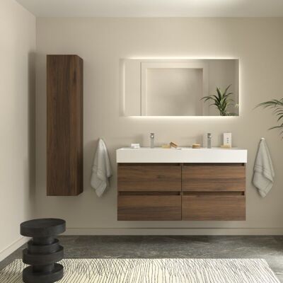 CYGNUS BATH Mueble Baño Bequia 120cm Y Lavabo Nogal120x45x66 CYGNUS BATH Mueble Baño Bequia 120cm Y Lavabo Nogal120x45x66