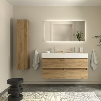 CYGNUS BATH Mueble Baño Bequia 120cm Y Lavabo Roble 120x45x66 CYGNUS BATH Mueble Baño Bequia 120cm Y Lavabo Roble 120x45x66