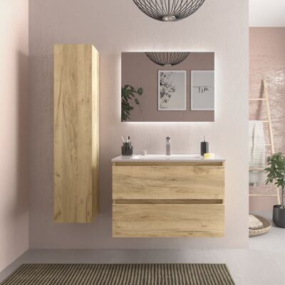 Mueble de baño Salgar Bequia 80cm Roble - Tipo de Baño Mueble de baño Salgar Bequia 80cm Roble - Tipo de Baño