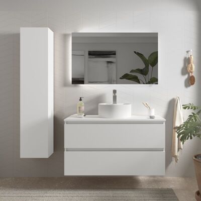 Mueble de baño Salgar Bequia 100cm - Blanco mate Mueble de baño Salgar Bequia 100cm - Blanco mate