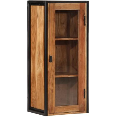 Mueble De Baño Madera Maciza De Acacia Y Hierro 40x30x90 Cm Vidaxl Mueble De Baño Madera Maciza De Acacia Y Hierro 40x30x90 Cm Vidaxl