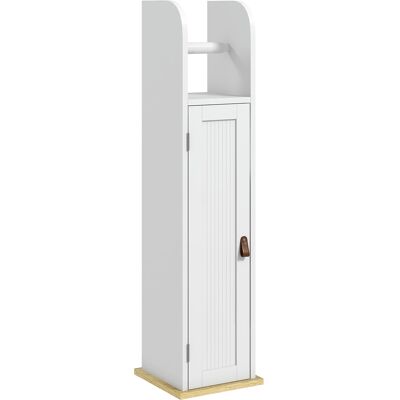 JHY DESIGN Mueble De Baño Con Portarrollos De Papel Higiénico, Armario Y Estantes Ajustables, 20 X 20 X 80 Cm, Blanco JHY DESIGN Mueble De Baño Con Portarrollos De Papel Higiénico, Armario Y Estantes Ajustables, 20 X 20 X 80 Cm, Blanco