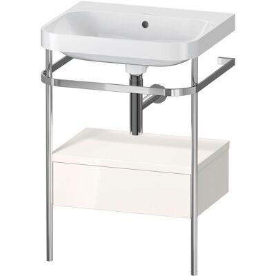 Set C-bonded Duravit Happy D.2 Plus Con Consola Metálica Y Cajón, Set C-bonded Duravit Happy D.2 Plus Con Consola Metálica Y Cajón,