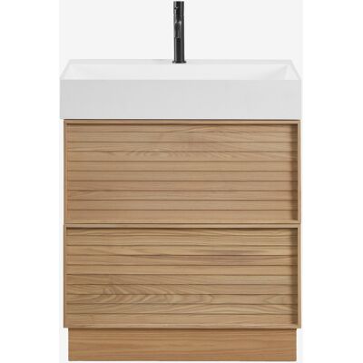 Sklum - Conjunto De Mueble De Baño En Madera Con Lavabo Integrado Jolene Sklum - Conjunto De Mueble De Baño En Madera Con Lavabo Integrado Jolene