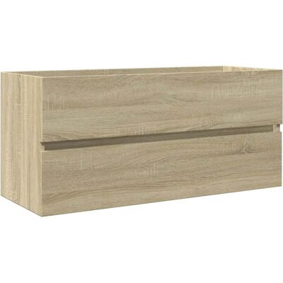HELLOSHOP26 Mueble De Baño Moderno 100 X 38 X 45 Cm Madera De Roble Sonoma 020049703 HELLOSHOP26 Mueble De Baño Moderno 100 X 38 X 45 Cm Madera De Roble Sonoma 020049703