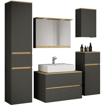 Conjunto De Muebles De Baño Con Lavabo Cosila-a 80 180x160x47 - Vcm Conjunto De Muebles De Baño Con Lavabo Cosila-a 80 180x160x47 - Vcm