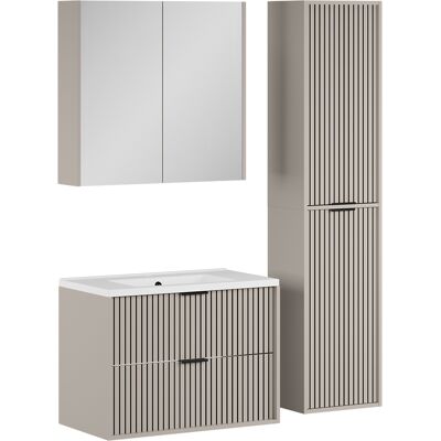 Conjunto De Muebles De Baño De 4 Piezas Ruford, Cachemira, 4 Partes, Vicco Conjunto De Muebles De Baño De 4 Piezas Ruford, Cachemira, 4 Partes, Vicco
