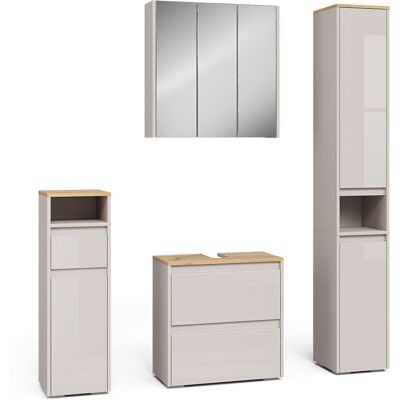 Conjunto De Muebles De Baño Majest, Cachemira/artesanal, 4 Partes, Vicco Conjunto De Muebles De Baño Majest, Cachemira/artesanal, 4 Partes, Vicco