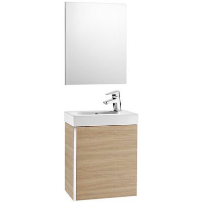 ROCA Conjunto Mueble Lavabo Muni Con Espejo Roble ROCA Conjunto Mueble Lavabo Muni Con Espejo Roble