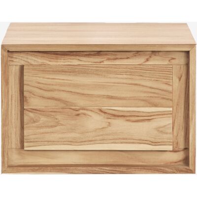 Conjunto De Mueble De Baño Suspendido 60x45 Cm En Madera De Teca Jabari Sklum Conjunto De Mueble De Baño Suspendido 60x45 Cm En Madera De Teca Jabari Sklum