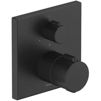 Duravit TH42000 Grifo Termostático - Angular Negro Mate - Válvula Termostática Duravit TH42000 Grifo Termostático - Angular Negro Mate - Válvula Termostática