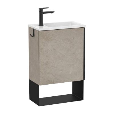 ROCA Conjunto Mueble + Lavabo Mini Pro 450x250 Gris Cemento ROCA Conjunto Mueble + Lavabo Mini Pro 450x250 Gris Cemento