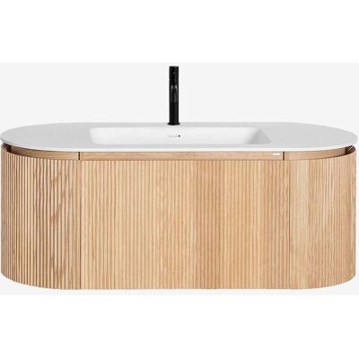 Conjunto de Muebles de Baño en Madera Carsone con Lavabo Integrado Conjunto de Muebles de Baño en Madera Carsone con Lavabo Integrado