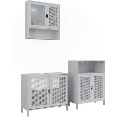 Conjunto De Muebles De Baño De 3 Piezas Liora, Blanco, 3 Partes, Vicco Conjunto De Muebles De Baño De 3 Piezas Liora, Blanco, 3 Partes, Vicco
