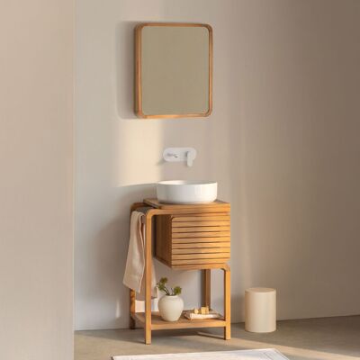 Conjunto De Mueble De Baño En Madera De Teca Bradley Sklum Conjunto De Mueble De Baño En Madera De Teca Bradley Sklum