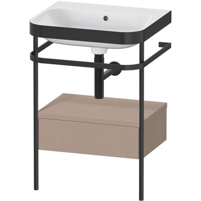 Conjunto C-Bonded de Duravit Happy D.2 Plus con Consola de Metal Conjunto C-Bonded de Duravit Happy D.2 Plus con Consola de Metal