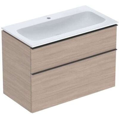 Conjunto de Baño Geberit iCon con 2 Cajones - Blanco, 90x63x48cm Conjunto de Baño Geberit iCon con 2 Cajones - Blanco, 90x63x48cm