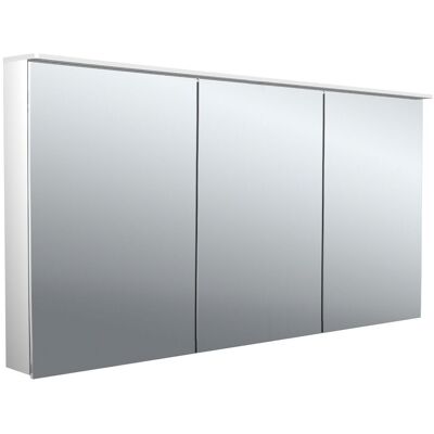 Armario con espejo LED Flat 2 Emco - 3 puertas - Estantes ajustables Armario con espejo LED Flat 2 Emco - 3 puertas - Estantes ajustables