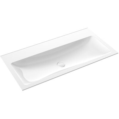 Lavabo de invitados en mineral de Emco - 1000mm, 2 orificios Lavabo de invitados en mineral de Emco - 1000mm, 2 orificios