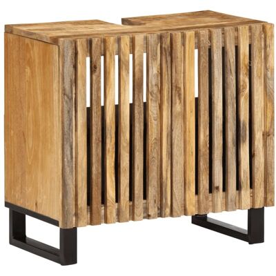 Armario de lavabo para baño vidaXL - Madera de mango maciza, Marrón, 62x34x58 cm Armario de lavabo para baño vidaXL - Madera de mango maciza, Marrón, 62x34x58 cm