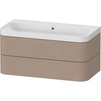 Duravit Happy D.2 Plus Conjunto de lavabo en forma de C - Leinen Duravit Happy D.2 Plus Conjunto de lavabo en forma de C - Leinen