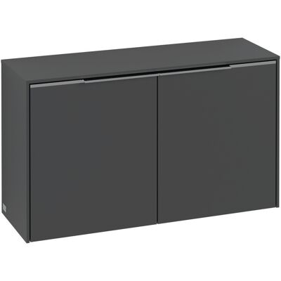 Villeroy & Boch Subway 3.0 Aparador - Blanco Brillante, Negro Volcán, 2 Puertas Villeroy & Boch Subway 3.0 Aparador - Blanco Brillante, Negro Volcán, 2 Puertas