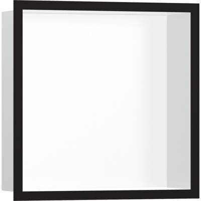 Hansgrohe Xtrastoris Nicho De Pared Individual Blanco Mate Con Hansgrohe Xtrastoris Nicho De Pared Individual Blanco Mate Con