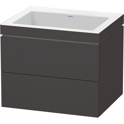 Duravit L-Cube Vanity con 2 Cajones - Graphit Supermatt Duravit L-Cube Vanity con 2 Cajones - Graphit Supermatt