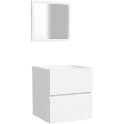 ALTRO Nova - Armario de baño con espejo - Madera blanca ALTRO Nova - Armario de baño con espejo - Madera blanca