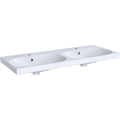 Lavabo doble Geberit Acanto - 1200x480mm, Blanco, KeraTect Lavabo doble Geberit Acanto - 1200x480mm, Blanco, KeraTect