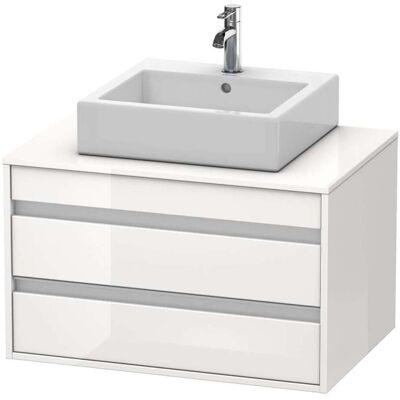 Duravit Ketho Módulo de lavabo suspendido - 2 cajones, 800mm, Blanco Brillo Duravit Ketho Módulo de lavabo suspendido - 2 cajones, 800mm, Blanco Brillo