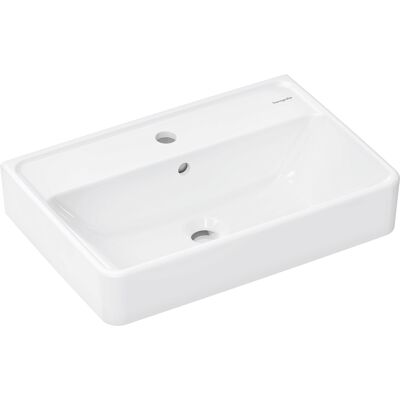 Lavabo Xanuia Q de Hansgrohe - Compacto, 1 orificio, rebosadero, 550x370mm Lavabo Xanuia Q de Hansgrohe - Compacto, 1 orificio, rebosadero, 550x370mm