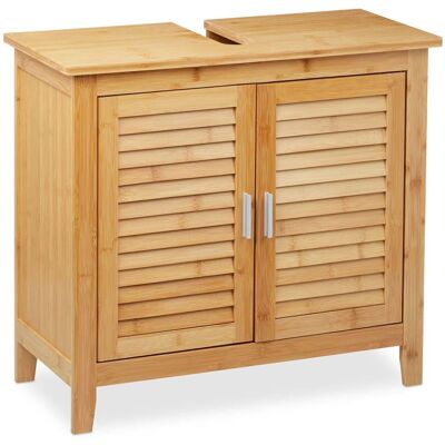 HELLOSHOP26 Práctico Armario De Lavabo Mueble Inferior Almacenamiento 80 X 40 X 60 Cm De Bambú Natural 130009716 HELLOSHOP26 Práctico Armario De Lavabo Mueble Inferior Almacenamiento 80 X 40 X 60 Cm De Bambú Natural 130009716