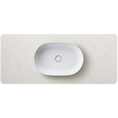 Duravit Luv Consola de cuarzo - Rectangular, 1388mm, Blanco Textura - Consola para lavabo Duravit Luv Consola de cuarzo - Rectangular, 1388mm, Blanco Textura - Consola para lavabo
