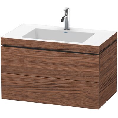 Duravit L-Cube Mueble de baño Nuez Oscura Montado en la Pared Duravit L-Cube Mueble de baño Nuez Oscura Montado en la Pared