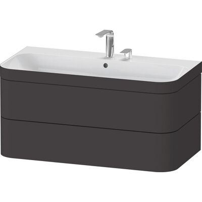 Duravit Happy D.2 Plus Conjunto Empotrado en la Pared - Graphit Supermatt Duravit Happy D.2 Plus Conjunto Empotrado en la Pared - Graphit Supermatt