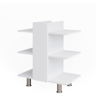 Mueble Bajo Lavabo Fynn, Blanco, 60 X 70 Cm Con 6 Estantes Vicco Mueble Bajo Lavabo Fynn, Blanco, 60 X 70 Cm Con 6 Estantes Vicco