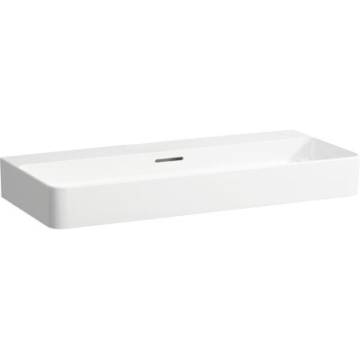 Lavabo empotrado en pared de cerámica de zafiro blanco - Lavabo Lavabo empotrado en pared de cerámica de zafiro blanco - Lavabo