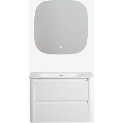 Conjunto de baño moderno de madera contrachapada Sklum Conjunto de baño moderno de madera contrachapada Sklum