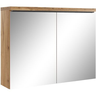 BADPLAATS - Armario a espejo Paso 80 x 60cm Rovere - Armario baño con espejo BADPLAATS - Armario a espejo Paso 80 x 60cm Rovere - Armario baño con espejo