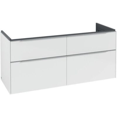 Villeroy & Boch Subway 3.0 Blanco Aluminio 4 Cajones Gabinete de Pared - Gabinete para Lavabo Villeroy & Boch Subway 3.0 Blanco Aluminio 4 Cajones Gabinete de Pared - Gabinete para Lavabo