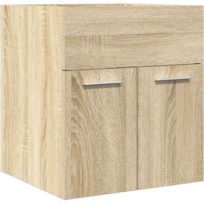 HELLOSHOP26 Armario Lavabo Pared Baño Ahorrador Espacio 41 X 38 X 46 Cm Almacenamiento Práctico De Madera Roble Sonoma 020050789 HELLOSHOP26 Armario Lavabo Pared Baño Ahorrador Espacio 41 X 38 X 46 Cm Almacenamiento Práctico De Madera Roble Sonoma 020050789