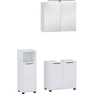 Conjunto De Muebles De Baño De 3 Piezas Alina, Blanco, 3 Partes, Vicco Conjunto De Muebles De Baño De 3 Piezas Alina, Blanco, 3 Partes, Vicco